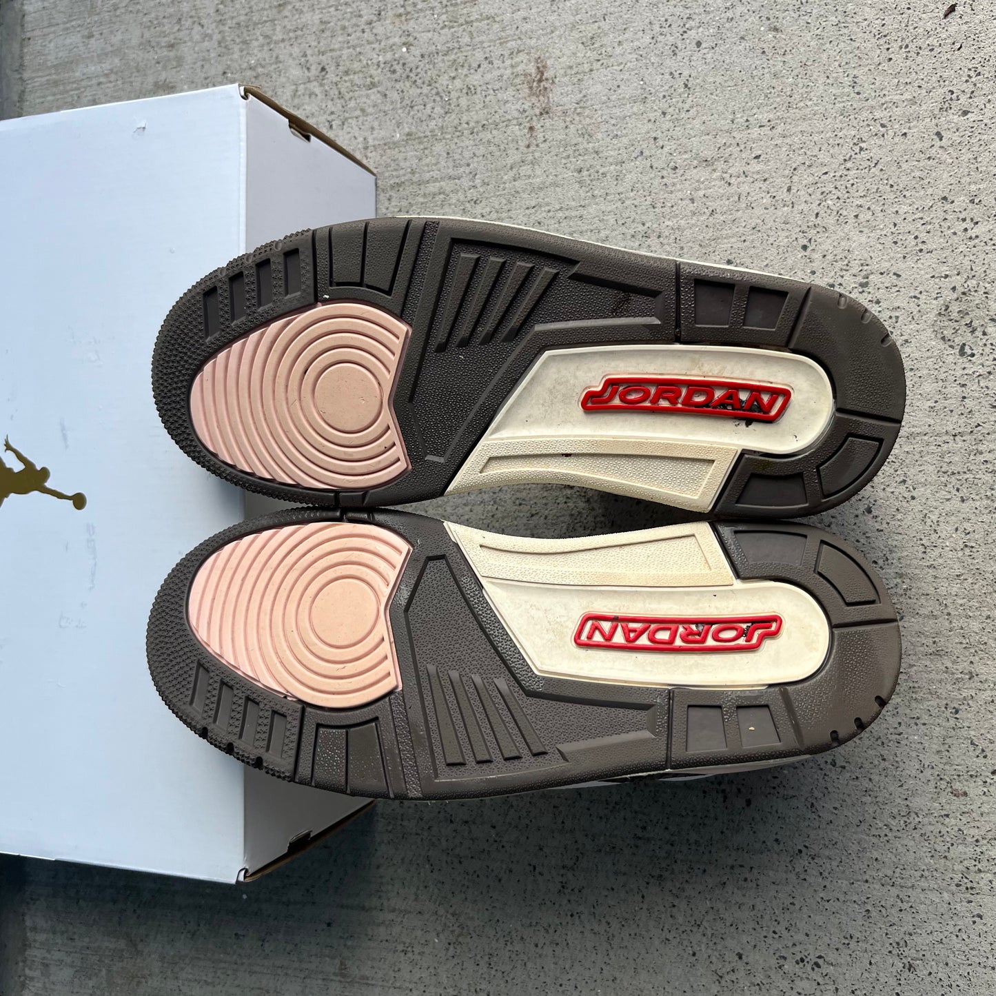 JORDAN 3 "NEAPOLITAN" - PRELOVED PAIR (WOMENS US9.5)