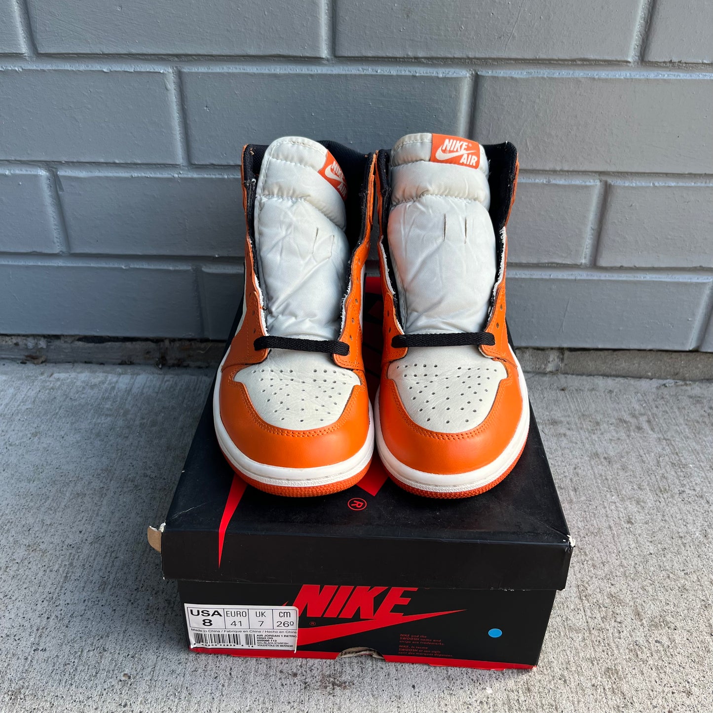 JORDAN 1 HIGH "REVERSE SHATTERED BACKBOARD" - PRELOVED PAIR (MENS US8)