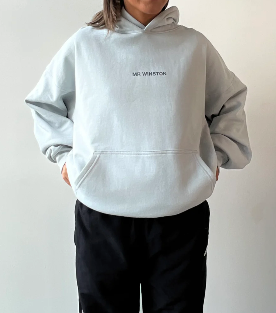 MR WINSTON PUFF HOODIE "SOFT GREY
